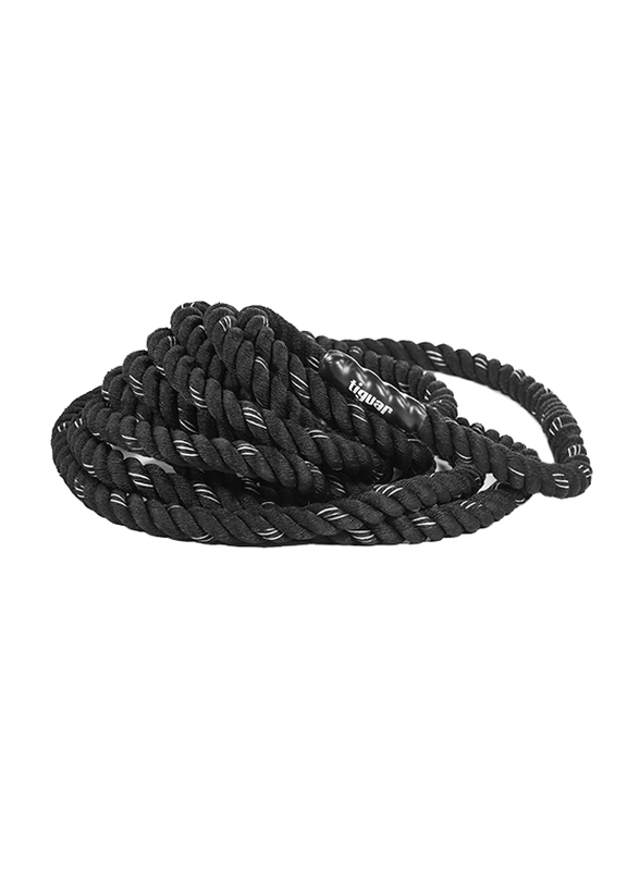 Tiguar Battle Rope, 3.8cm x 12.2m, Black/White