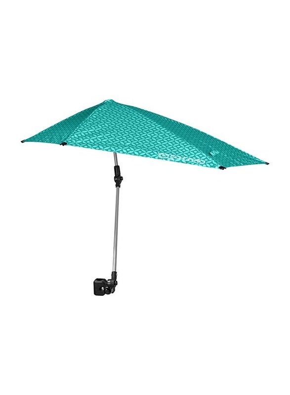SKLZ Versa Brella SPF 50+ Adjustable Umbrella with Universal Clamp, Extra Large, Turquoise