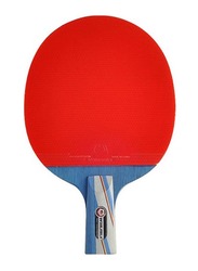 Winmax Short Handle 2 Stars Table Tennis Racket, Red/Blue