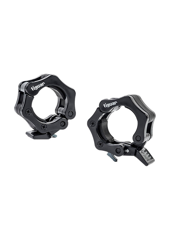 

Tiguar Lock-jaw Collars, 1 Pair, Black