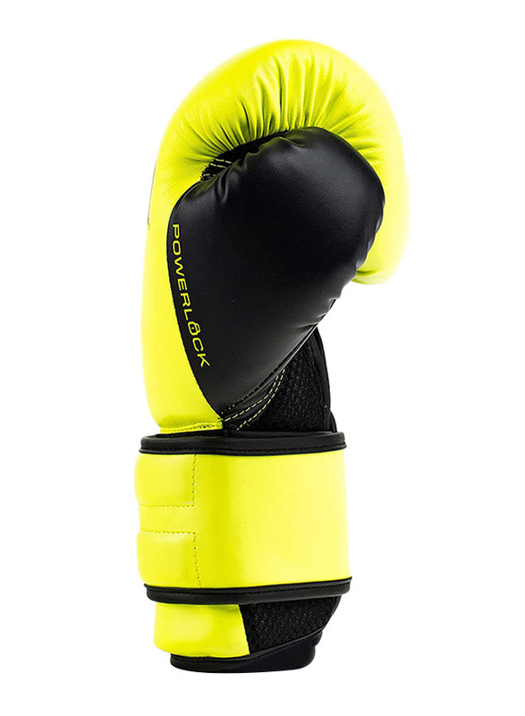 Everlast 12-oz Powerlock 2 Boxing Training Gloves, Neon Yellow