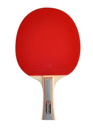 Winmax Long Handle 1 Stars Table Tennis Racket, Red/Grey/Brown
