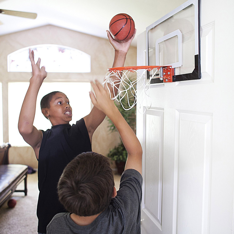 SKLZ Pro Mini Hoop Shatter Resistant Backboard, Black/White