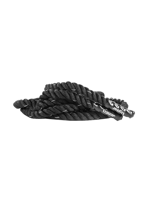 Tiguar Battle Rope, 3.8cm x 9.1m, Black/White