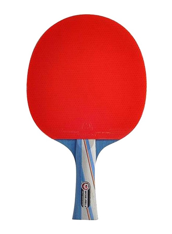 Winmax Long Handle 3 Stars Table Tennis Racket, Red/Blue