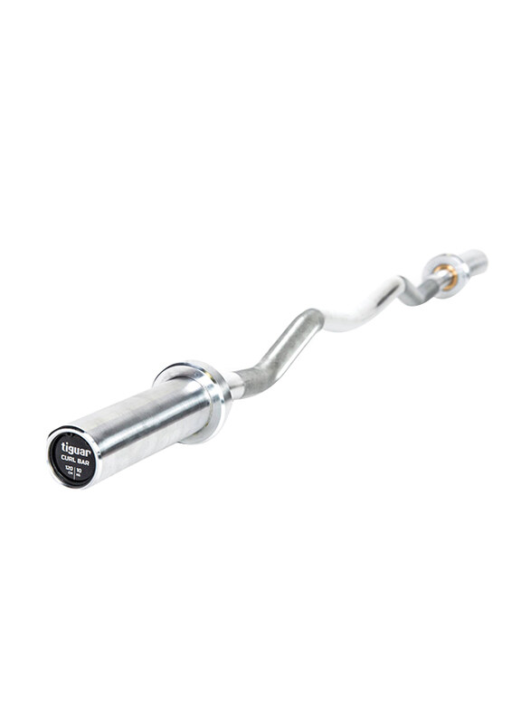 

Tiguar Olympic Curl Bar, 120cm, Silver