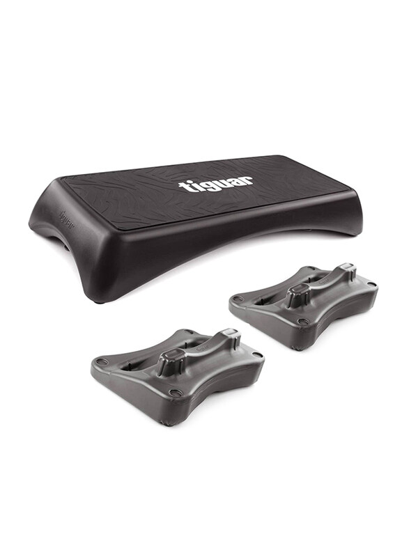 

Tiguar Professional Fitness Stepper with supporters, 1 Pair, Black