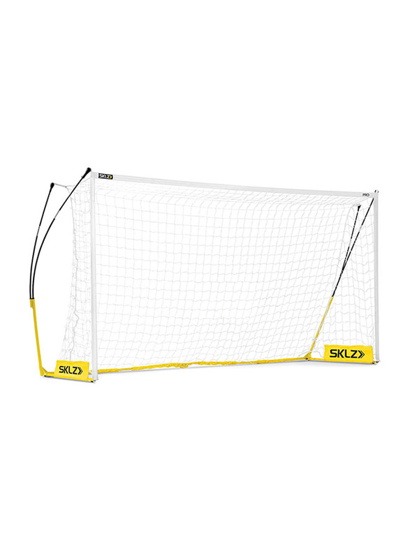 SKLZ Pro Training Lightweight Portable Soccer Goal and Net, White