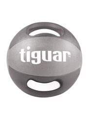 Tiguar Medicine Ball with Handles, 8KG, Grey