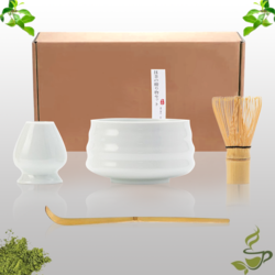 Jinou Matcha Set Made With Natural Bamboo And Premium Quality Ceramic Matcha Whisk For Mixing The Matcha Tea 4 pcs set