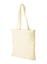 Plain Fabric Cotton Canvas Tote Bag, White