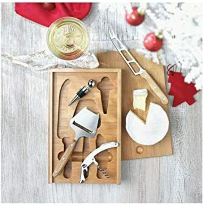 

Other Brand Jinou Bamboo Cheese and Wine Set, Multicolour