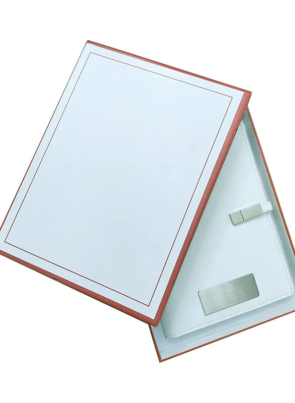 

Generic Multi-purpose Refillable Notebook with Built-in Usb and Power Bank, White