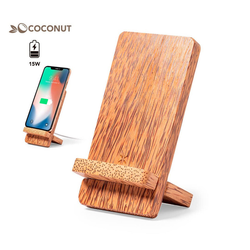 Jinou Wooden Wireless Charger Fast Charging , Qi-Certified, Pocket Size Design Wireless Charger , Charger Dock for Iphone and Smartphones