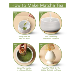 Jinou Matcha Set Made With Natural Bamboo And Premium Quality Ceramic Matcha Whisk For Mixing The Matcha Tea 4 pcs set