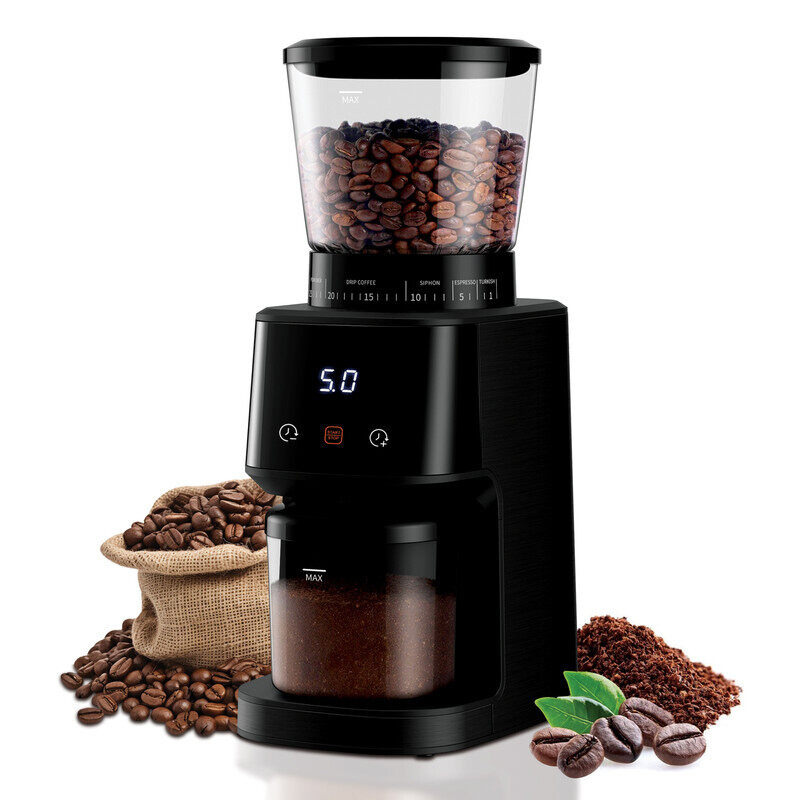 

Jinou Coffee grinder made with 300 Watt 100% pure copper motor- Designed with Premium Quality food grade material - grinder machine with 31 grinding s