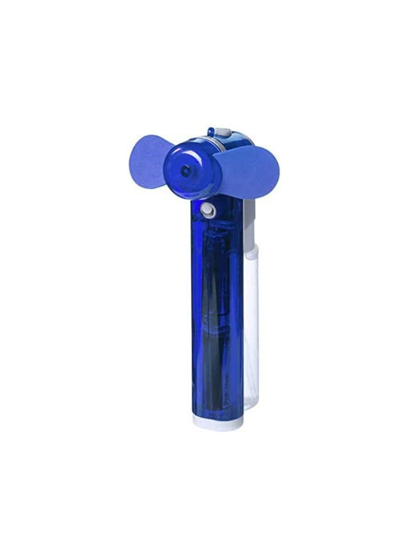 16cm Mini Portable Fan with Small Water Container, Blue