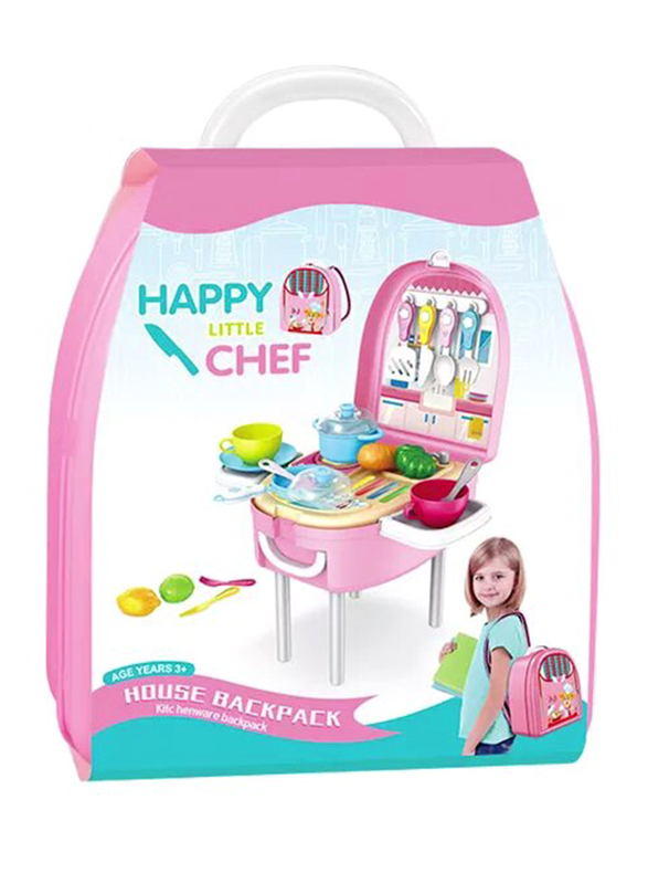 Little Chef Plastic Backpack Cooking Playset, 26cm, Ages 3+