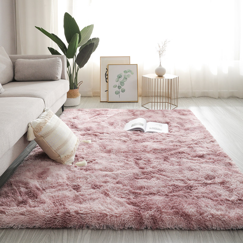 Modern Wool Fluffy Floor Mat Carpet with Antislip High Pile Bottom with Upgraded Foam (Size 120*160CM)