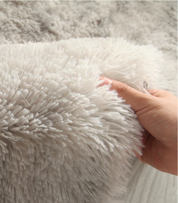 Modern Wool Fluffy Floor Mat Carpet with Antislip High Pile Bottom with Upgraded Foam (Size 120*160CM)