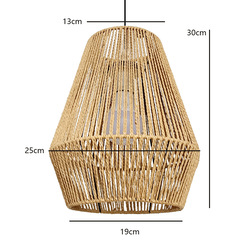 Hand Woven Rattan Cage Pendant Light Cover With Aesthetic Design 1 cage