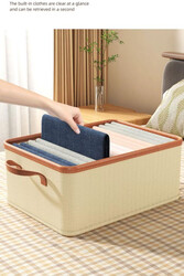 Household Foldable Clothes Storage Boxes Underwear Closet Organizer Wardrobe Drawer 44*25*20CM (32L)