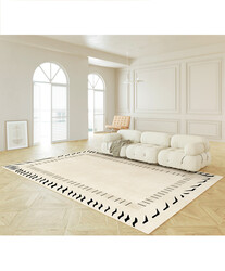 Modern Crystal Velvet Anti Slip Carpet For Living Room and Bedroom With Soft and Stain Resistant Material (120*160)