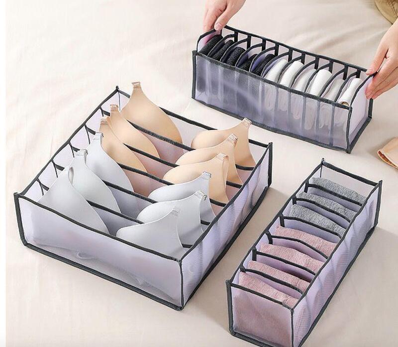 Storage Boxes Underwear Closet Organizer Drawer Made With Polyester Material 1 box