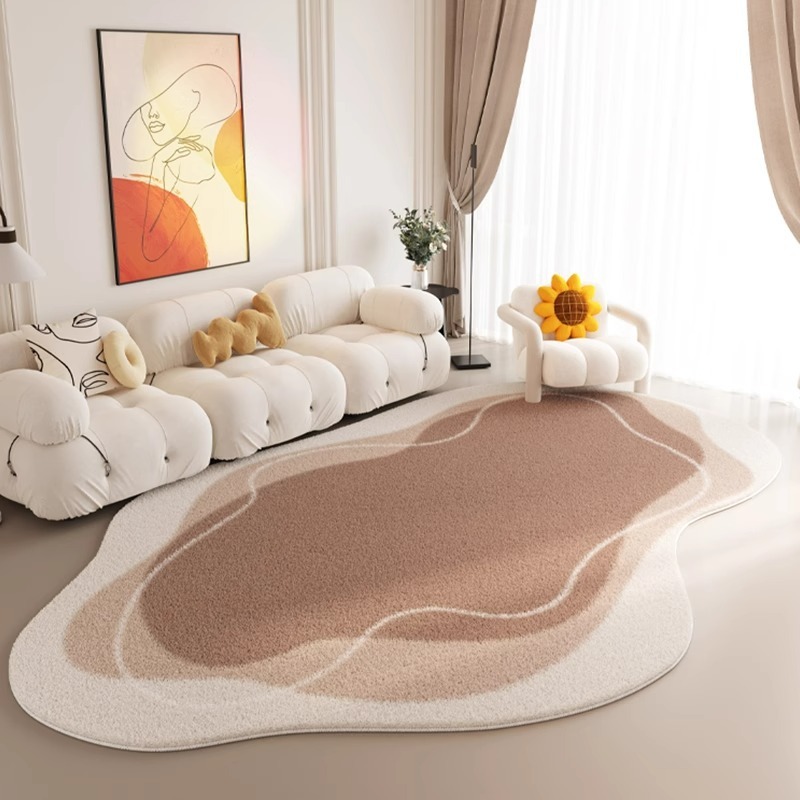 Modern Crystal Velvet Anti Slip Carpet For Living Room and Bedroom With Soft and Stain Resistant Material (120*160)