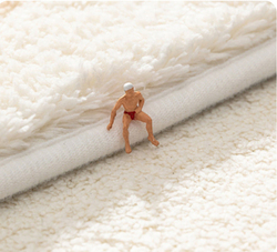 Area Rug Antislip Modern Sheep Fur Floor Carpet For Indoor Living Room Dining Room Bedroom With Beautiful Design Size 120*160CM