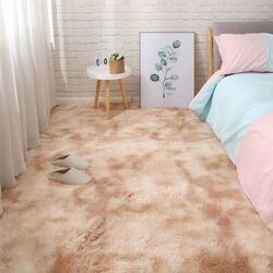 Modern Wool Fluffy Floor Mat Carpet with Antislip High Pile Bottom with Upgraded Foam (Size 120*160CM)