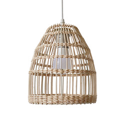 Hand Woven Rattan Cage Pendant Light Cover With Aesthetic Design1 Cage