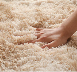 Modern Wool Fluffy Floor Mat Carpet with Antislip High Pile Bottom with Upgraded Foam (Size 120*160CM)