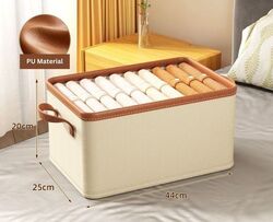 Household Foldable Clothes Storage Boxes Underwear Closet Organizer Wardrobe Drawer 44*25*20CM (32L)