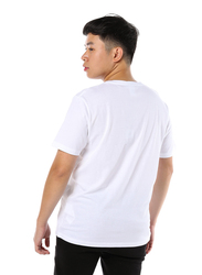 Criminal Damage Eco Sort Sleeves T-Shirt for Men, Extra Large, White