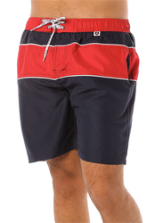 Scipo Globe Drawstring Shorts for Men, Triple Extra Large, Red