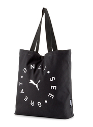 Puma Only See Great Textile Shopper Tote Bag for Women, Black