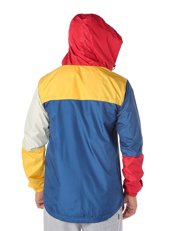 Dedicated Skara Blocks Long Sleeves Windbreaker Jacket for Men, Extra Large, Multicolour