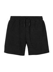 Nikben Terry Stockholm Drawstring Shorts for Men, Small, Black