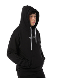 Criminal Damage Bark Long Sleeves Hoodie for Men, Small, Black