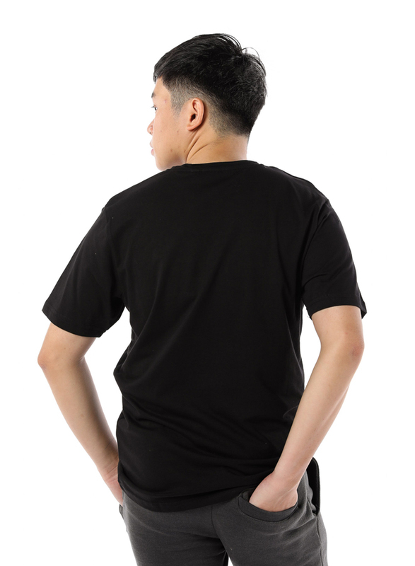 Criminal Damage Eco Sort Sleeves T-Shirt for Men, Extra Large, Black