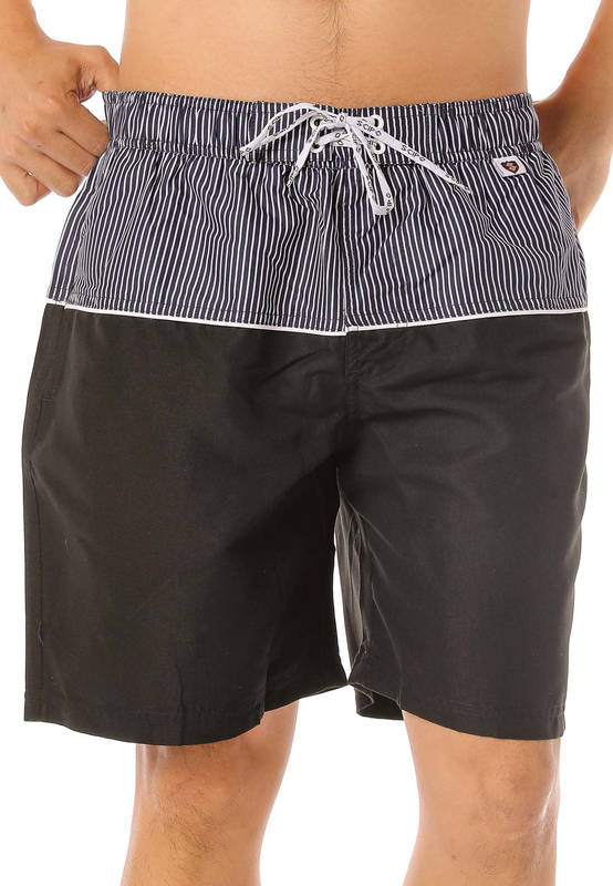 Scipo Coast Drawstring Shorts for Men, Double Extra Large, Black