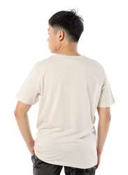 Criminal Damage Eco Sort Sleeves T-Shirt for Men, Extra Large, Light Brown