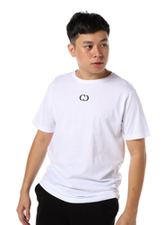 Criminal Damage Eco Sort Sleeves T-Shirt for Men, Extra Large, White