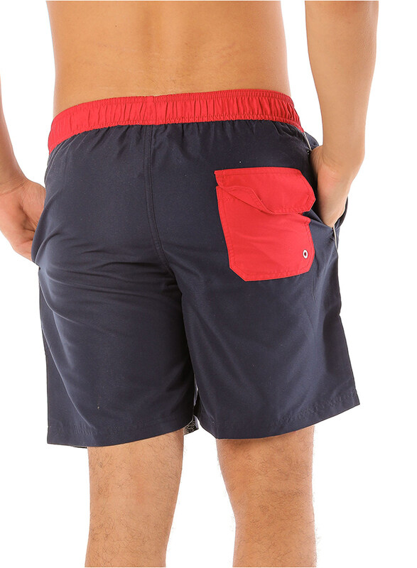 Scipo Plunge Drawstring Shorts for Men, Large, Navy Blue