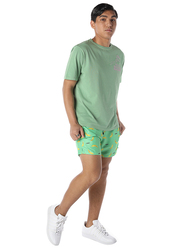 Nikben Go Bananas Drawstring Shorts for Men, Small, Green