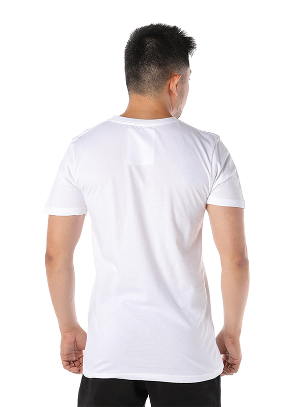 Dedicated Stockholm Lopez Short Sleeves T-Shirt for Men, Small, White