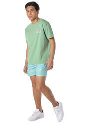 Nikben Trippin Drawstring Shorts for Men, Large, Aquamarine