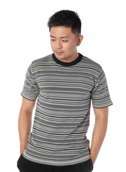 Dedicated Knitted Husum Stripe Short Sleeves T-Shirt for Men, Extra Large, Multicolour