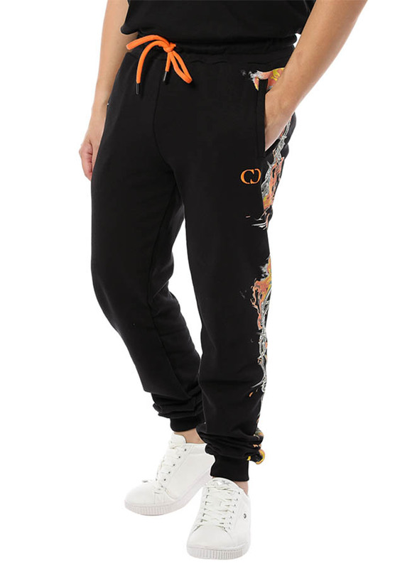 Criminal Damage Barb Flame Joggers for Men, Medium, Black